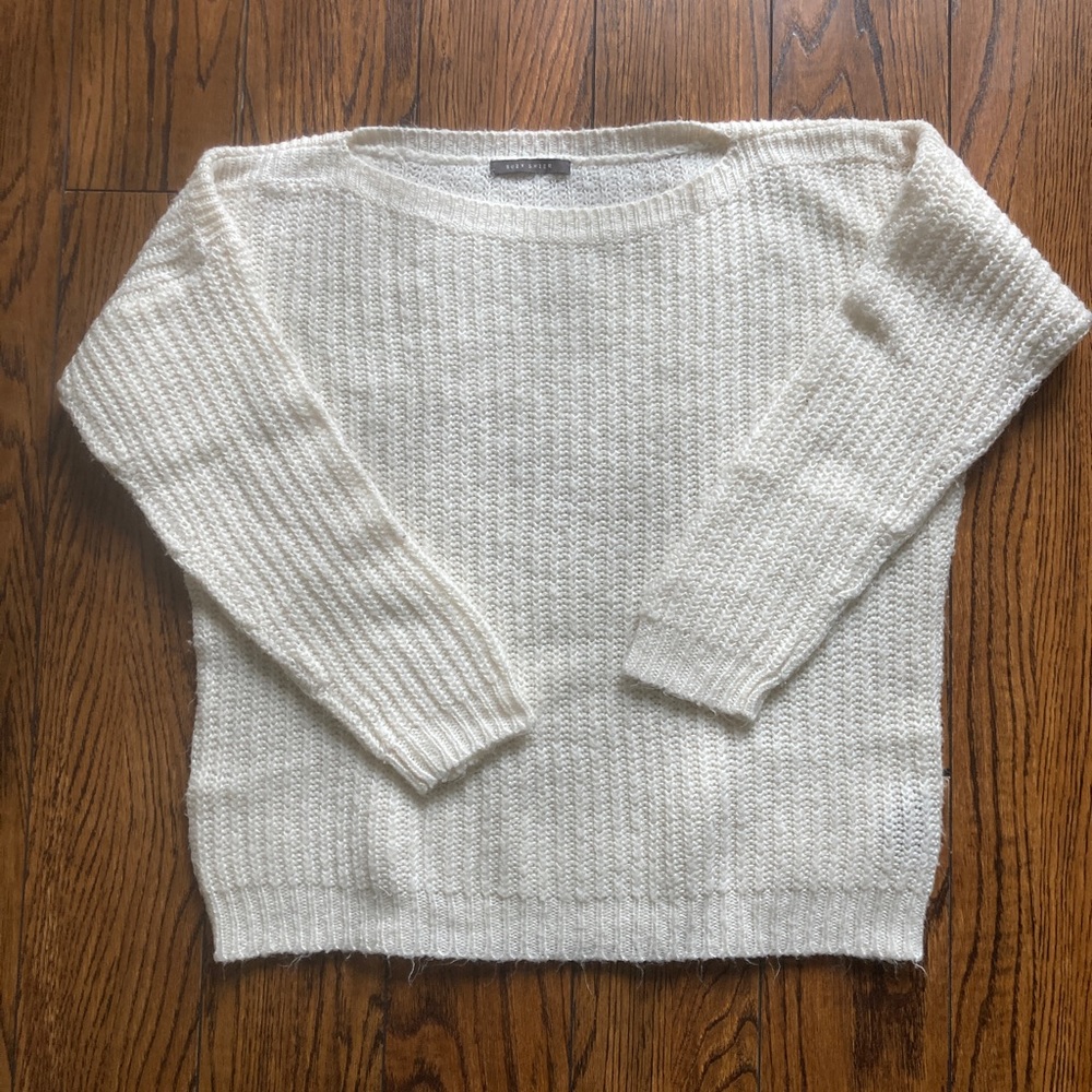Cream knit sweater